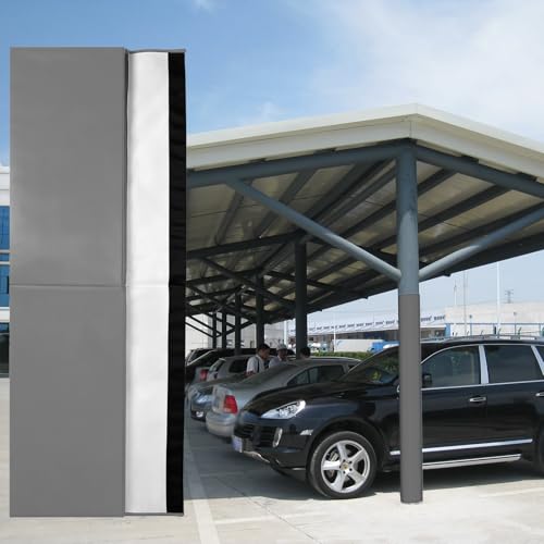 CHZDPP 5ft/6ft/7ft Round Garage Pole Padding to Protect Car Doors for Outdoor/Indoor, Hard - Wearing & Waterproof Pillar Pads, Customizable Size & Color(7 ft/213cm,6.5