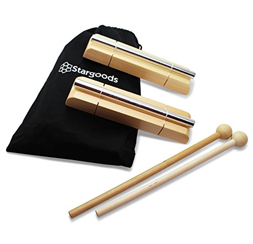 Energy Chime Solo Tone with Wooden Percussion Hammer, Classroom Meditation Bell, Set of 2 - Thumbnail 5