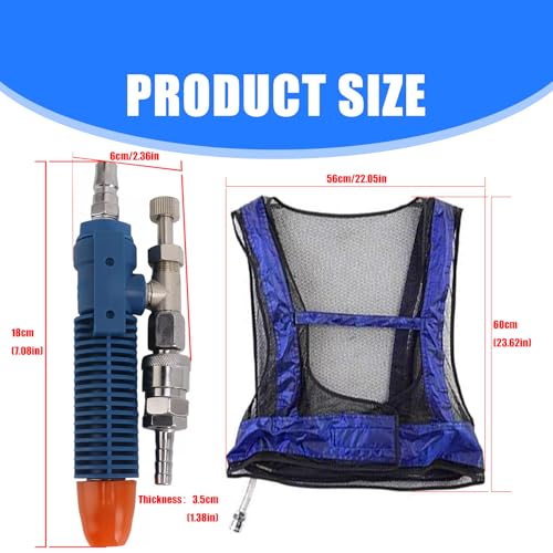 Vortexes Tube Air Conditioners Waistcoat Air Compressed Cooling Vest Temperature Control Cooling Vest Cooling Jackets2