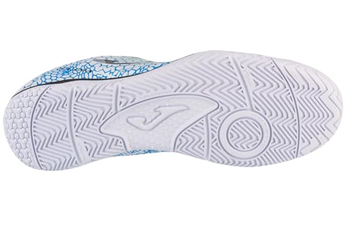 Joma Maxima 2532 in MAXS2532IN, Mens, Indoor Football Trainers, White/Turquoise4