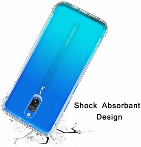 Image of BOXXO Flexible Back Cover for Mi Redmi 8A Dual | Back Cover Transparent Clear Shockproof Case Four Corner Protection | Slim Protective Mobile Phone Cover for Mi Redmi 8A Dual