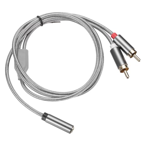 DMiotech 3 5mm Auf RCA Kabel 3 3ft 3 5mm Weiblich Auf 2 RCA Männlich Aux Audio Adapter RCA Y Splitter Für Smartphones Lautsprecher HDTV Tablets Heimkino