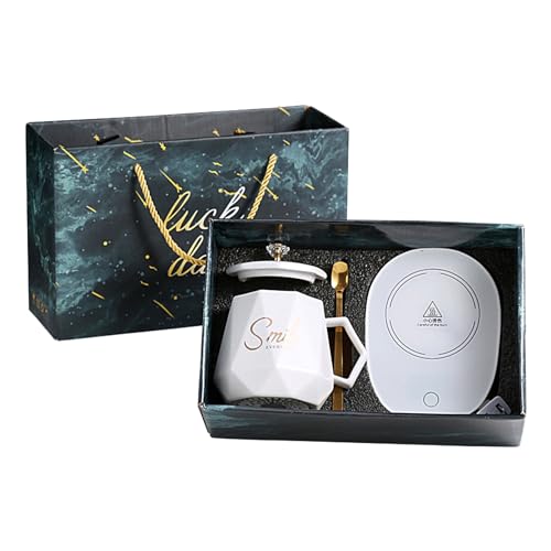 usefulbeauty Scaldatazze da scrivania, scaldatazze USB - Scaldacaffè Intelligente per Bevande, Tazze, riscaldatore USB | Scaldabevande per Riscaldare Tazze, Bottiglie d'Acqua in Vetro, Tazze