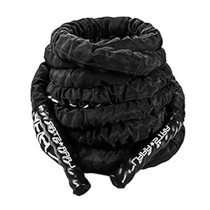 Battle Rope Hua Outdoor Sports Training Battle Rope, 38mm/50mm, 9m/12m/15m Fitness Rope, Male and Female Whole Body Muscle Core Strength Training Rope, 100% New Polyester (Color : 50mm, Size : 15m)