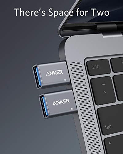 Anker Usb C Adapter (2 Pack), Usb C To Usb Adapter High-Speed Data Transfer, Usb-C To Usb 3.0 Female Adapter For Macbook Pro 2020, Ipad Pro 2020, Samsung Notebook 9, Dell Xps And More Type C Devices #TOP1