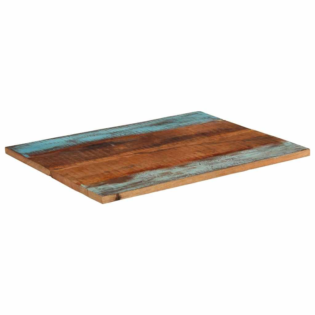 Rechteckige Tischplatte 70x90 cm aus Massivholz Altholz Naturprodukt Robustes Zubehör für DIY BAU Möbel Esszimmer Wohnzimmer Küche Büro Garten