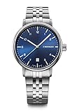 Wenger Herren Armbanduhr Urban Classic Ø 40mm, Swiss Made, Analog Quarz, Wasserdicht bis 100m, Edelstahl Armband, Blau/Silber, 01.1731.121