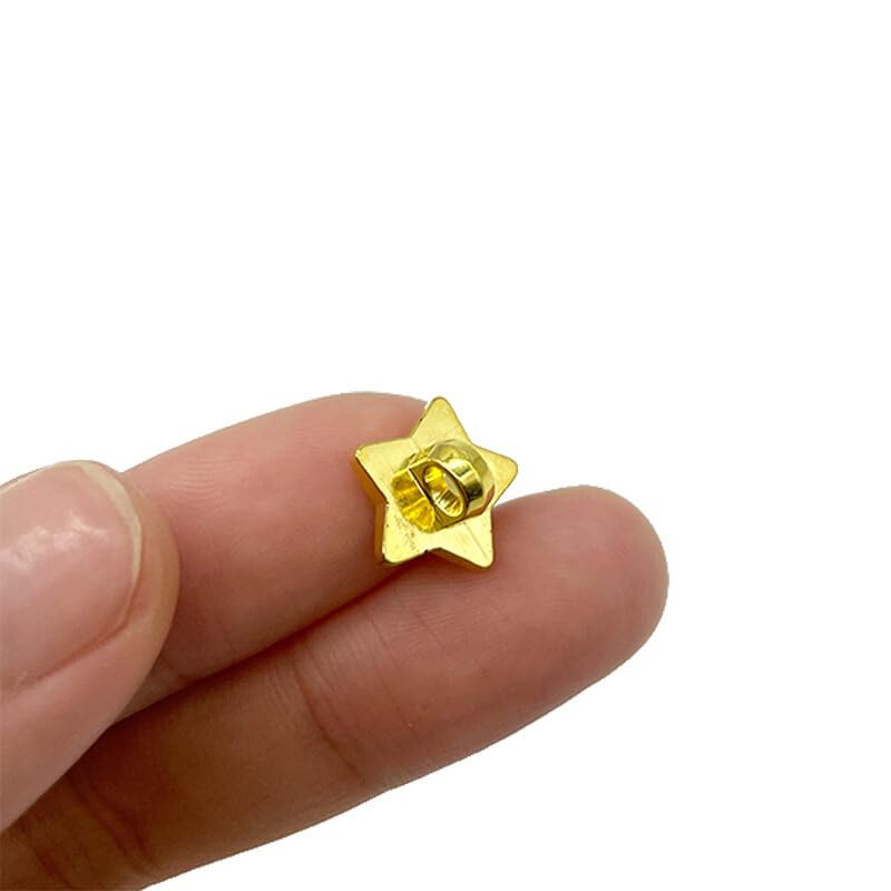 30PCS 15MM Gold Star Buttons DIYS Sewing Embellishment Star Shape Shank Plastic Buttons for Leather Craft Clothing Bags Belts Shoes DIY Accessories - Image 3