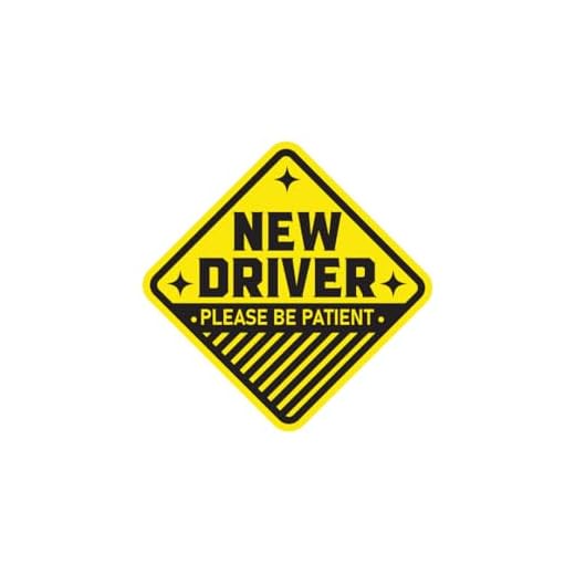 Zaqiz Student Driver Car Permit Exterior License Sticker Decal