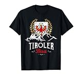 Tiroler Bua Tirol Berge Adler Wappen Lausbua Lustiger Spruch T-Shirt