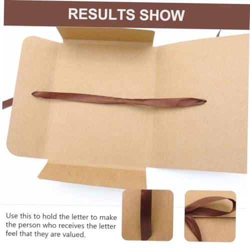 Enveloppes rétro kraft pour invitations lettres format vintage x10 - 7