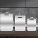 3PCS Schneidebrett Titan,BPA-freies Doppelseitiges Lebensmittel Titanium Cutting Board,S316 Schneidebrett Edelstahl,für Fleisch, Brot, Gemüse & Obst (S+M+L)
