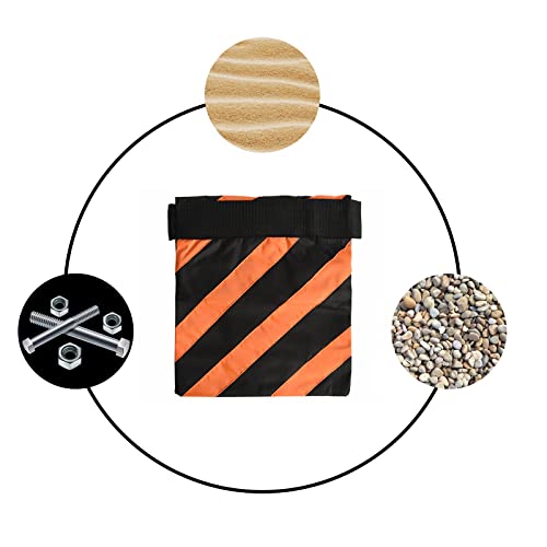 Supon 4 Packs Heavy Duty Sandbag, Photography Weights Saddlebag Sand Bag For Photo Video Studio Stand, Light Stand, Backyard Outdoor Patio Sports, Boom Arms Tripods With 8 Packs Spring Clamps #TOP4