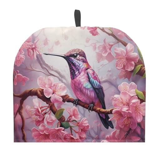 Image of Cherry Blossom Tea Cozy for Teapot Insulated Hummingbird Tea Cozies Tea Kitchen Accessory Pot Cozy Home Decorative Tea Pot Cozy for Women