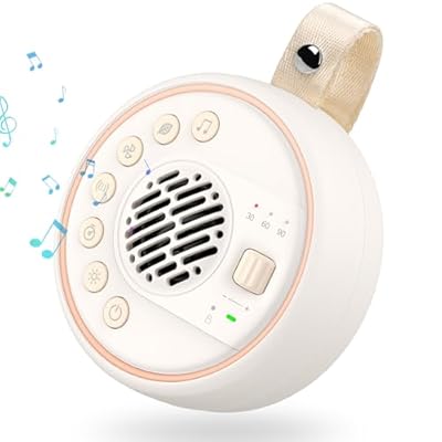 ASONINE - Maquina Ruido Blanco Bebe Máquina Ruido Blanco Portátil Bebé con 22 Sonidos丨60Volumen丨3 Temporizador y 2000mAh Gran Capacidad Ruido para Bebés/Adultos