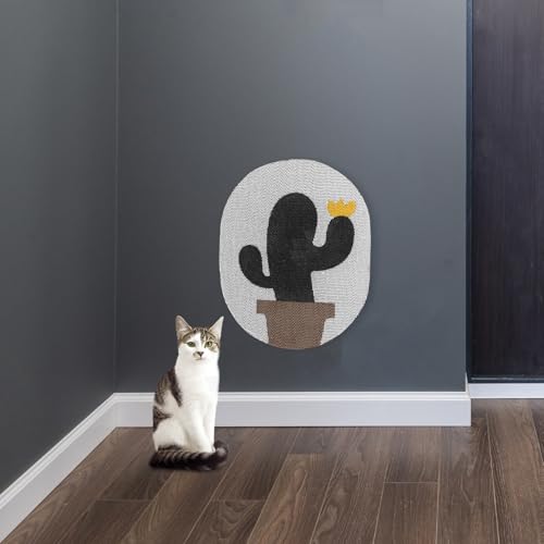 Rascador para gatos montado en pared con diseño de cactus miniatura 7