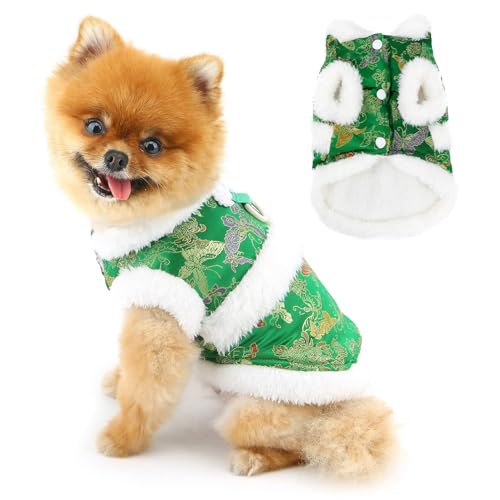 Disfraz chino brocado para perro pequeño PAIDEFUL L