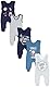 TupTam Baby Unisex Strampler mit Aufdruck Spruch 5er Pack, Farbe: Astronaut Weltall, Größe: 50