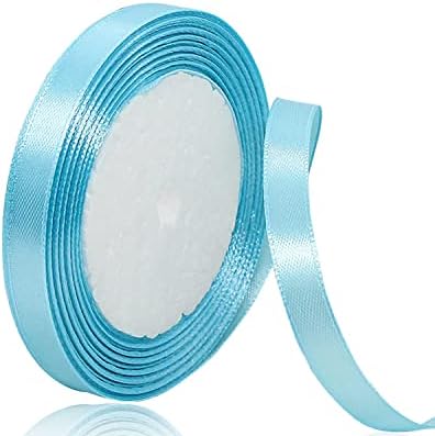 Royal Blue Satin Ribbon 25mm, 23 Meters Solid Colors Fabric Ribbon for Crafting, Gift Wrapping, Balloons, DIY Sewing Project, Hair Bows and Cake Decoration