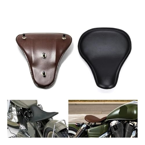 Asiento individual universal para moto chopper y bobber custom vintage 2