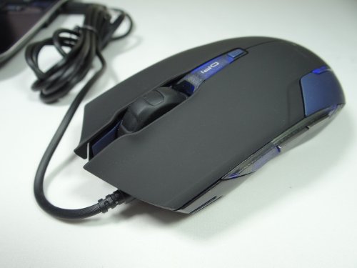 Image of E-Blue Cobra II 1600 DPI Ergonomic Gaming LED Mouse with Bigger Scroll Wheel (EMS151BL)