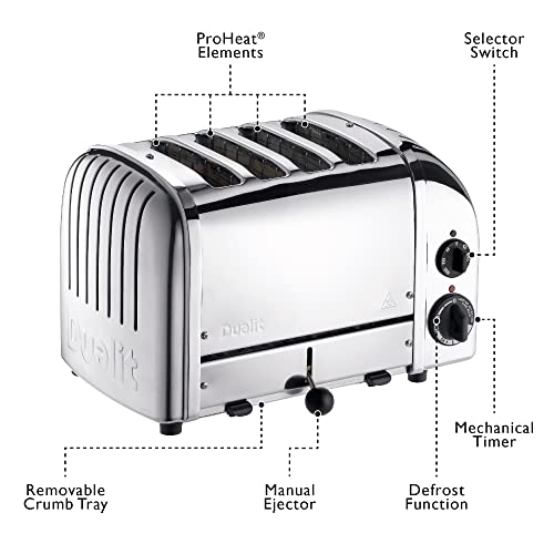 Dualit 4-Slice Toaster, Chrome