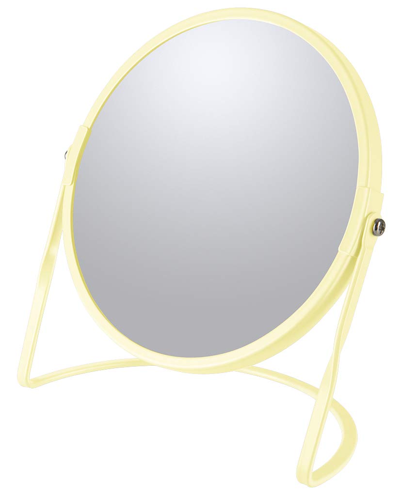 Spirella Akira Make-Up Mirror Cosmetic Mirror Bathroom Mirror 5x Magnification Matte Yellow Blue