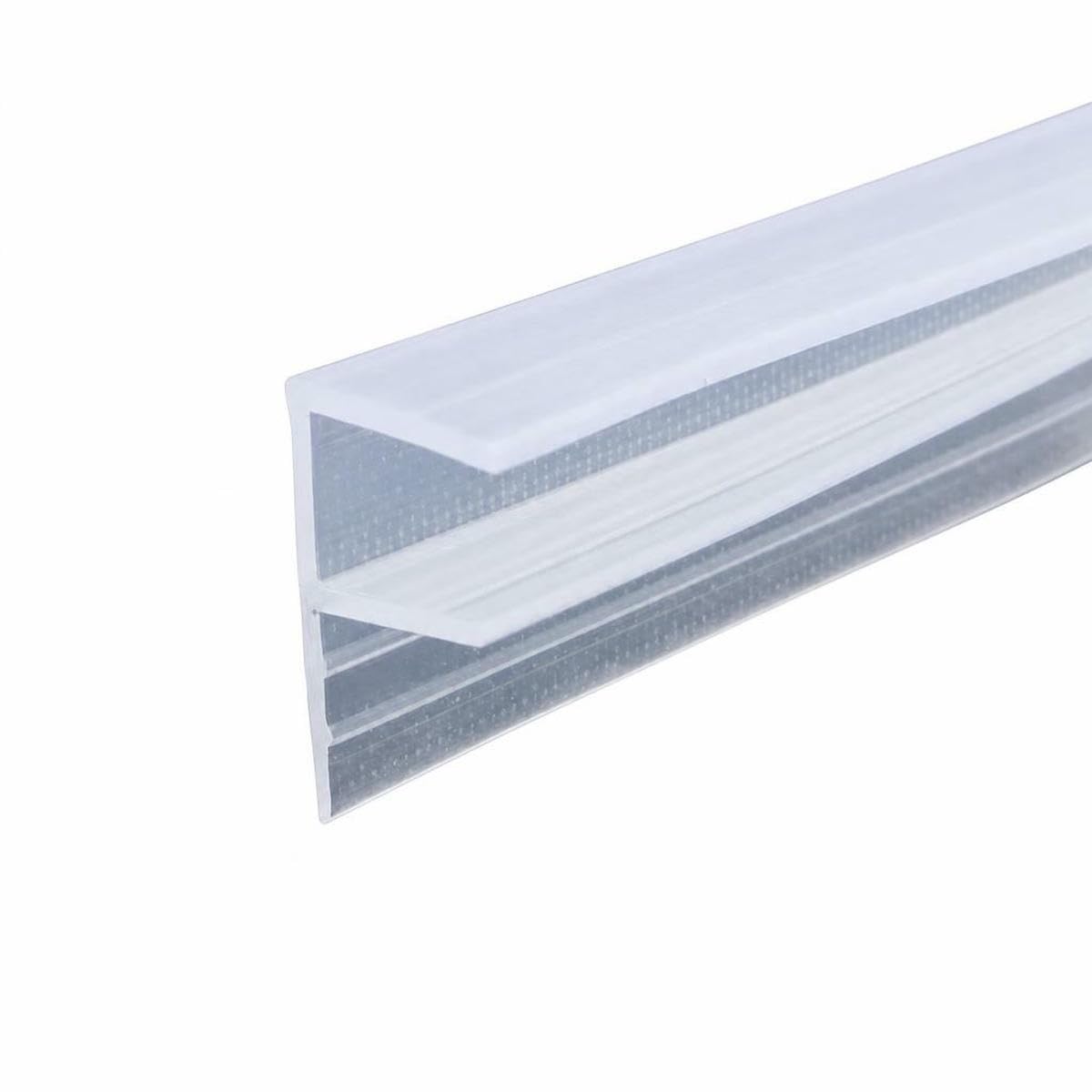 Jmgdj F-Type 12Mm H-Shaped, F-Shaped, U-Shaped Frameless Glass Door Sealing Strip, Bathroom Water Blocking Sealing Strip-4.0M