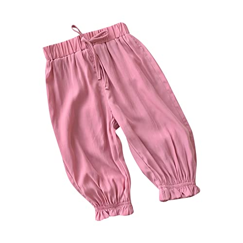 Toddler Girl Pants Elastic Waist Solid 𝐁loomers Pants Harem Pants Loose Casual Baggy Sports Dance Pants