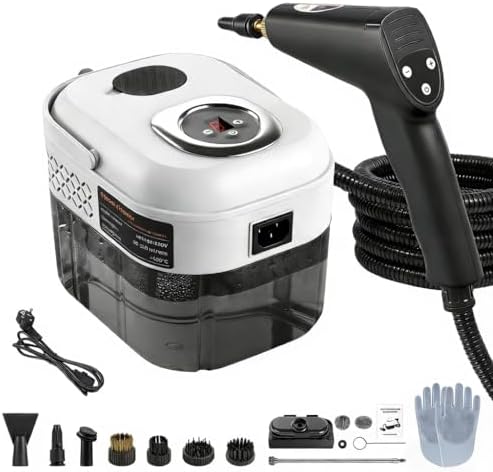 2500W Nettoyeur Vapeur Portable, avec 13 Accessoires, 1,7L Grand ...
