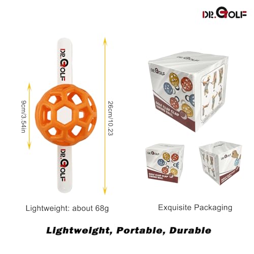 Fix Your Chicken Wing! Patented Golf Swing Training Ball for Consistency & Power PGA Recommended Swing Correct Aid for Indoor Outdoor Practice - Image 6