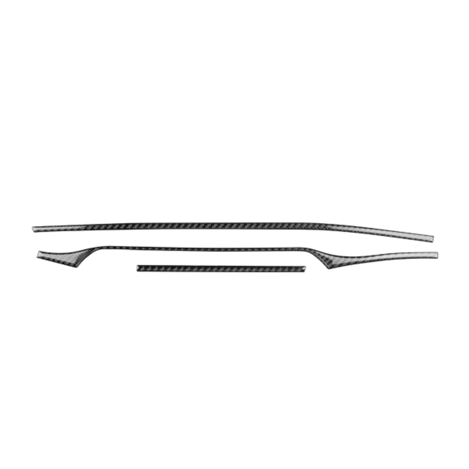 QBKGMEWCA Car Central Control Strip Sticker Interior Accessories Compatible for Kia Stinger 2019 2020 2021 2022 2023 LHD RHD Real Soft Carbon Fiber(Type1 RHD)