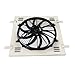 Enignelooc Aluminum Radiator Shroud Fan For 2007-2017 08 12 Jeep Wrangler JK 3.6L 3.8L V6 CU2957 Automotive Replacement Shroud Fan Relay kit 2008 2009 2010 2011 2012 2013 2014 2015 2016