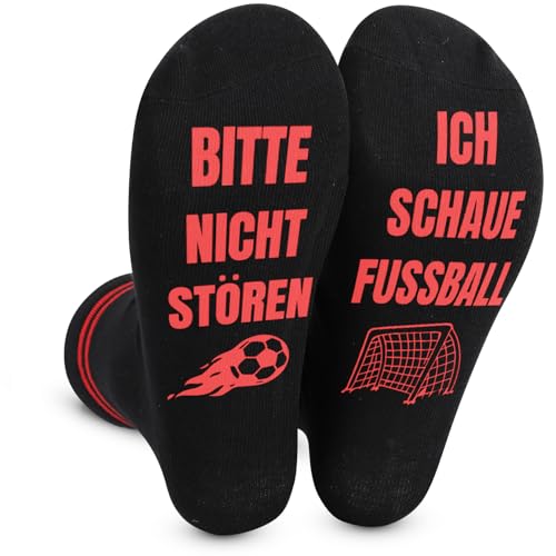 ZoeWei Lustige Fußball Socken Fussball Eintracht Fanartikel Geschenke für Männer Papa Fussball Geschenke Jungen Geburtstagsgeschenk für Männer Jungen Fußballliebhaber
