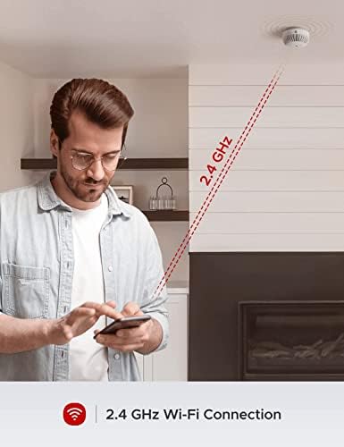 X-Sense Smart Wi-Fi Smoke Alarm Detector with Replaceable Battery, Silence Button, Self-Check Function, Conforms to EN 14604 Standard, XS03-WX (Wi-Fi Connected)