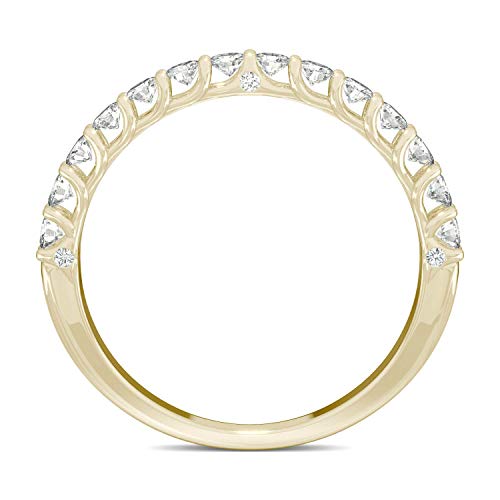 Charles & Colvard 14K Yellow Gold Moissanite 2mm Round Wedding Band, 0.45cttw DEW3