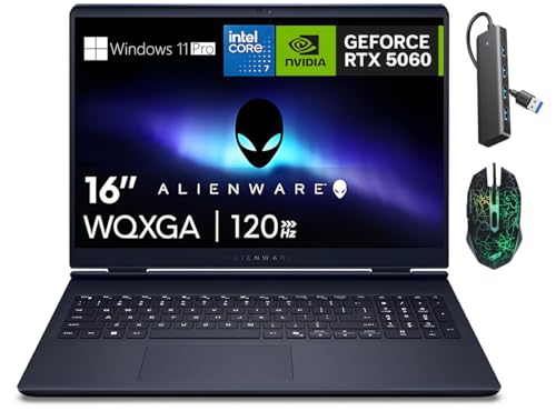 Alienware 16 Aurora Gaming Laptop, AC16250 16' WQXGA Display• 120Hz• Intel 10-Core 7 240H• 32GB DDR5 RAM• 1TB SSD• NVIDIA GeForce RTX 5060 8GB• Backlit KB• Wi-Fi 7• Win 11 Pro, Seibosfy