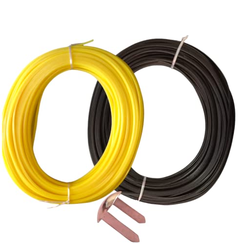 Image of ADW CRAFT'S Plastic Wire for Basket Making(2 Colours Best Combo|Plastic Koodai wire|Glass Wire For Basket Making|Koodai Wire Roll|Plastic Wire For Koodai (200 Grms, Radium Green+Black, 1)