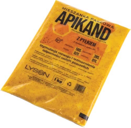 LYSON Apikand Nourriture pour abeilles avec Pollen Pâte à sucre Gâteau au sucre Pâte à nourrir Fournitures d'apiculture Aminés Essentiels Ruche pâteuse...