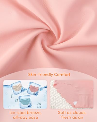 Domee Girls Seamless Underwear No Show Panties for Teens Pack of 62