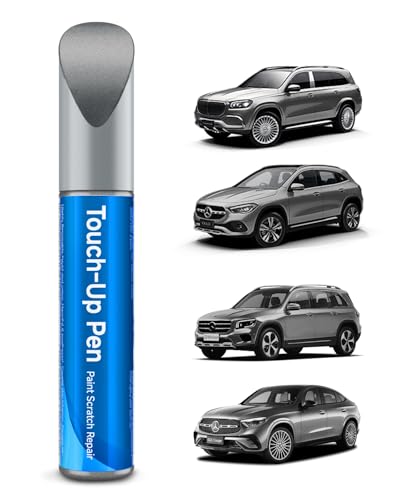 TESLAUNCH 775/9775 Iridium Silver Metallic Touch Up Paint Compatible With Mercedes-Benz Exact Match Car Paint Pen Scratch Repair