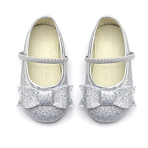 Children Shoes Flat Shoes Toddler Shoes Princess Shoes Soft Sole Bowknot Low Heel Children Girls Size 6 Shoes Big3