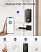 Proscenic L60 Smart Lock [Zinc Alloy IPX5 Weatherproof] Fingerprint Keyless Entry Door Locks for Front Door, Electronic Digital Deadbolt with App Control, Keypad Code, 2 Keys & Fobs, 1-Year Battery