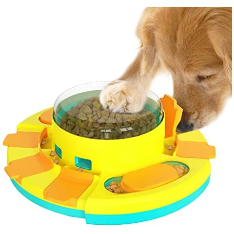CAROZEN Interactive Dog Toys, Dog Puzzle Toys for Dogs Training Funny Feeding, Treat Dispenser for Large Dogs, Dog Treat Puzzle for Small and Medium Dogs, Improve Your Dog's Intelligence Cover