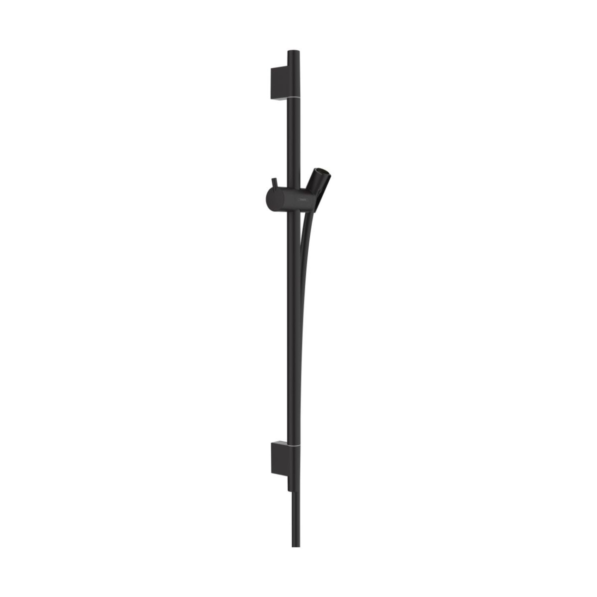 Hansgrohe Unica Shower Rail S Puro 65 Cm With Shower Hose, Matt Black, 28632670