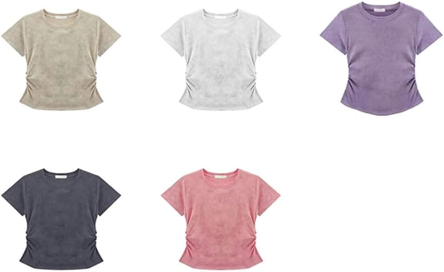 Women's Printed Tie-Dye Cotton Crew Neck Short Sleeve T-Shirt