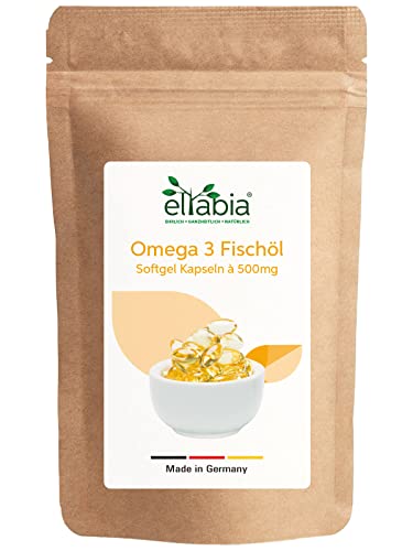 Omega 3 cápsulas 200 unidades | Aceite de pescado de alta dosis 3000 mg diaria con 18% EPA y 12% DHA | En forma de triglicéridos naturales
