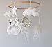 Swan Crib Mobile For Girl Nursery, Felt Princess Swan Baby Mobile, Swan With Feather Nursery Decor,Handmade Cot Mobile, Baby Shower Gift,New Parents Gift