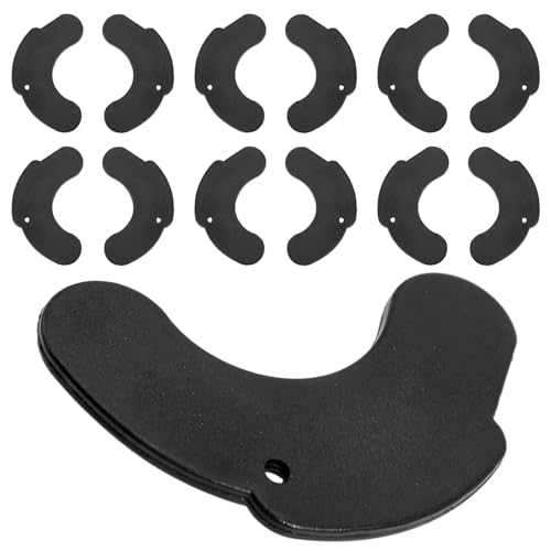 Alipis 6 Pares de Almohadillas Amortiguadoras para Mancuernas Soporte Protector de Goma para Equipo de Fitness Cojines Antideslizantes para Entrenamiento y Levantamiento de Pesas