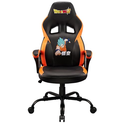 Subsonic, Dragon Ball Z, Silla de juego, silla gaming DBZ pop para adolescente o adulto, cómodo asiento basculante, reposacabezas y reposabrazos integrados, respaldo ergonómico, Negro
